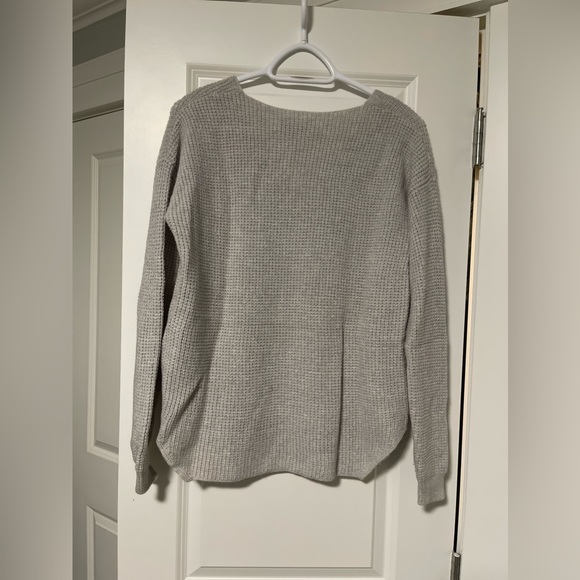 Wilfred Free Waffled Knit Sweater, Off White, Medium - Picture 2 of 5